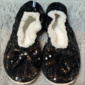 Snoozies Sequin Slippers